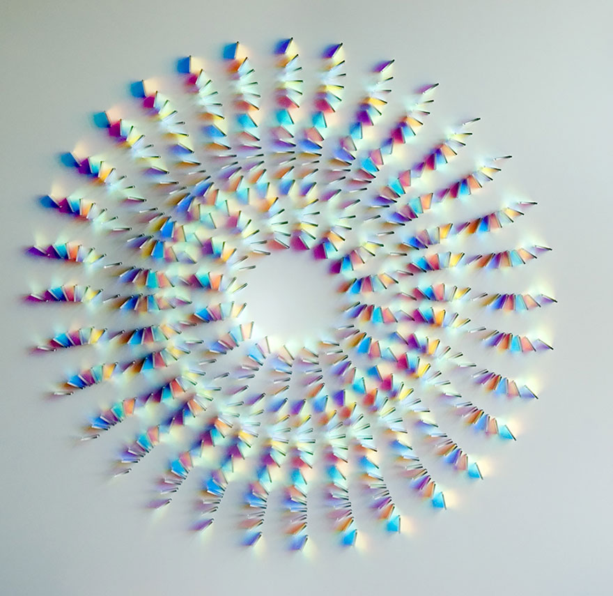 Dazzling Colored Glass and Light Installations By Chris Wood