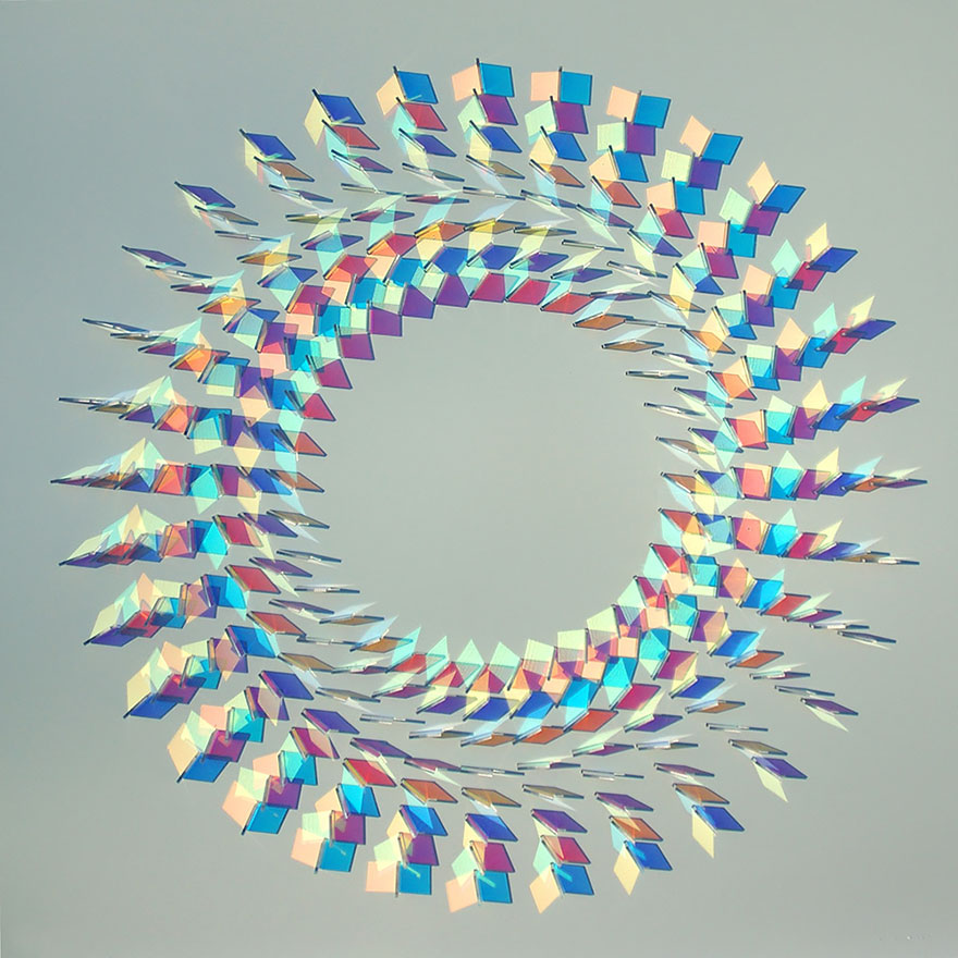 Dazzling Colored Glass and Light Installations By Chris Wood