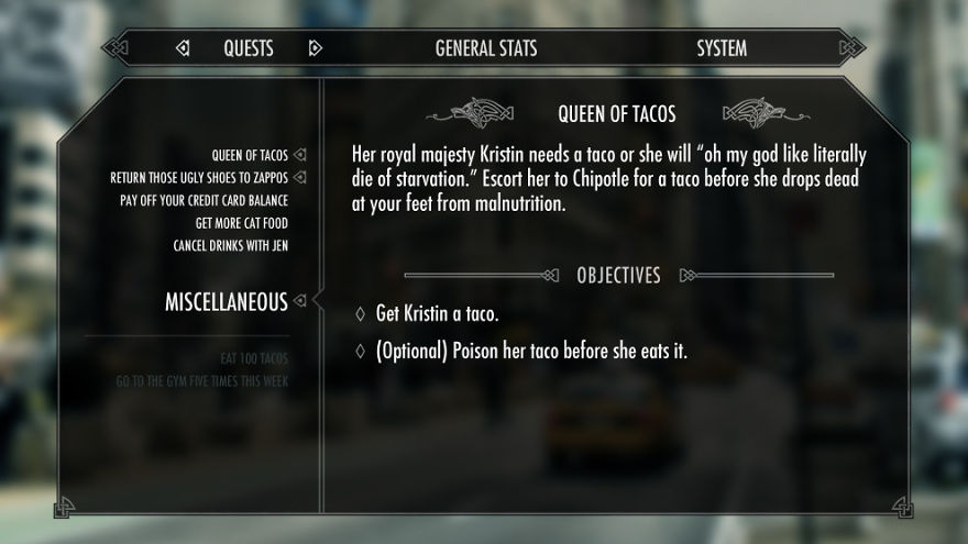 Everyday Life Reimagined As A Video Game Everyday Life Reimagined As A Video Game