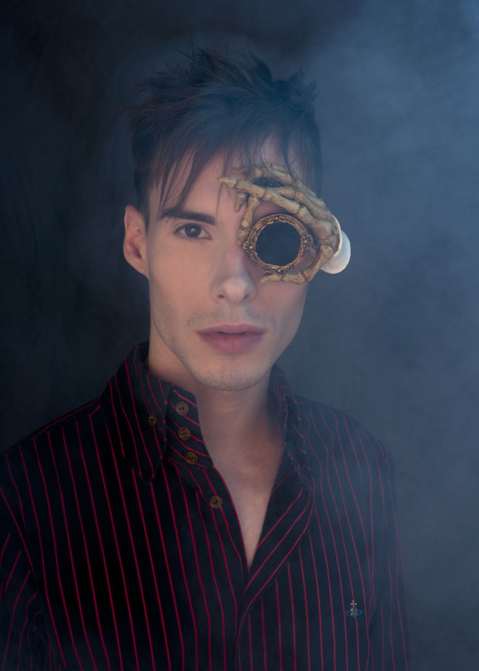 I Make Monocles That Look Like Metal And Bone, But Are Actually Made Of Light And Flexible Latex