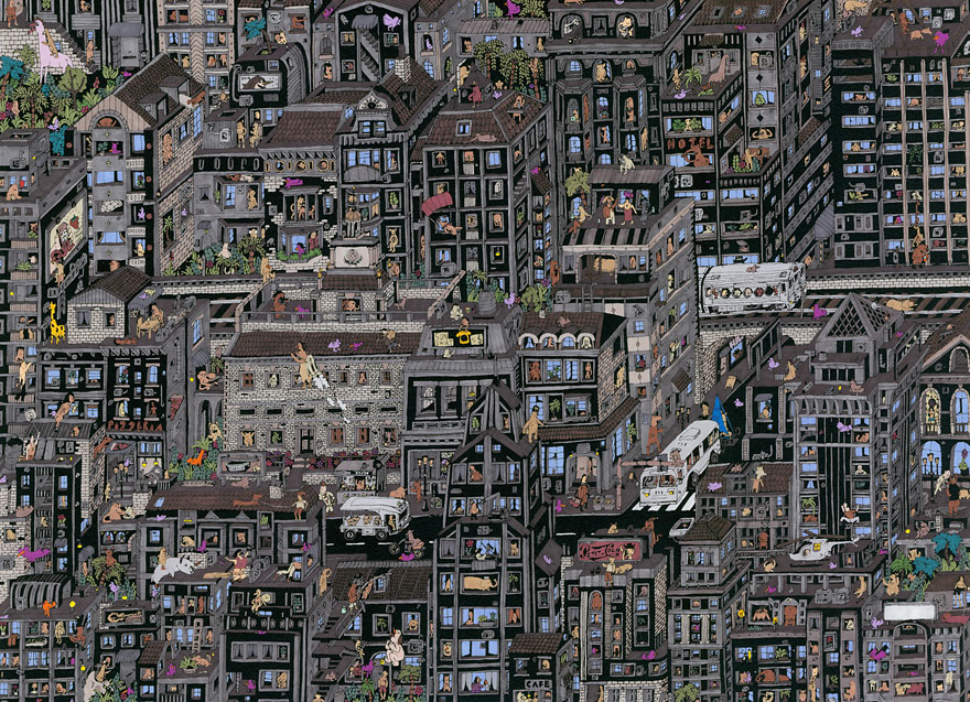 It Took Me 150 Hours To Draw This Intricate Philadelphia Cityscape
