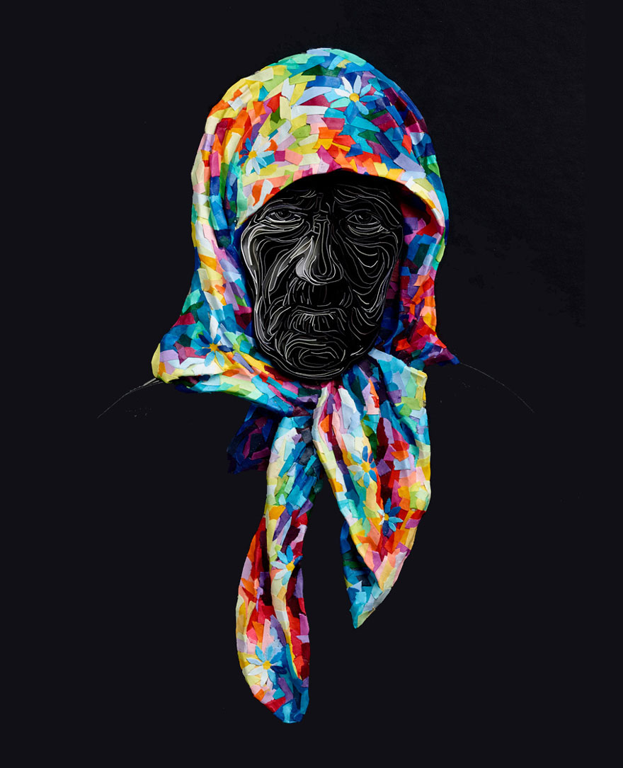 Mesmerizing Paper Art Made From Strips Of Colored Paper by Yulia Brodskaya