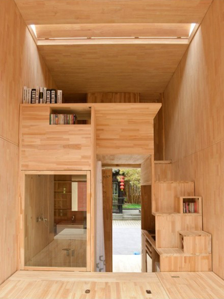 Chinese Students Build Wood House That Occupies Just&#8230; 7 Square Meters