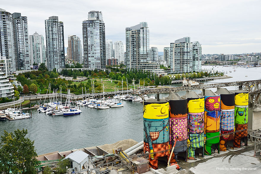 Twin Brothers Turn 70 Ft Silos In Vancouver Into Colorful Giants