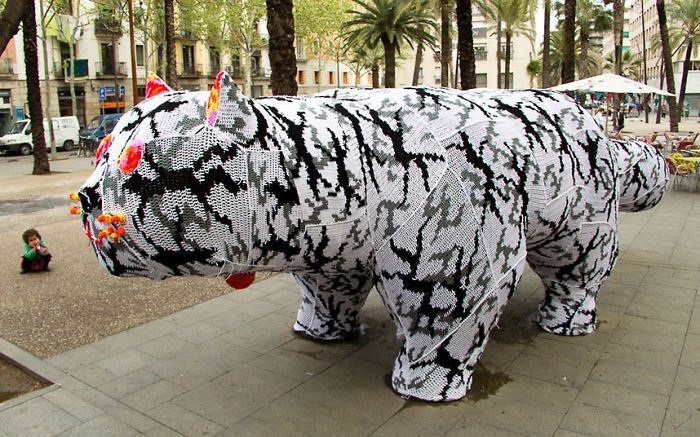 Crochet Street Art By Olek