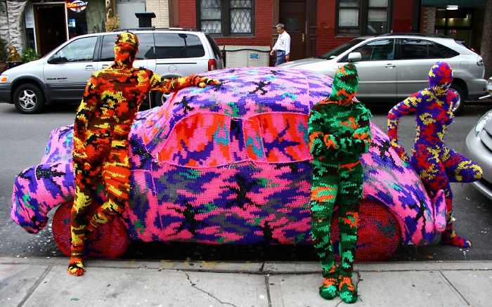 Crochet Street Art By Olek