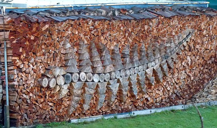 These People Turned Log Piling Into An Art Form