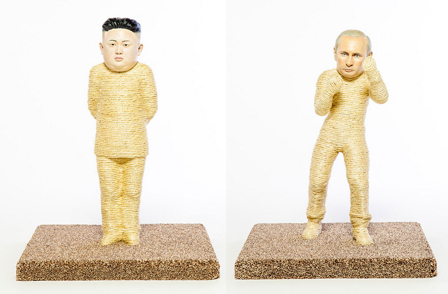 Putin And Kim Jong-Un Become Cat Scratching Posts Putin And Kim Jong-Un Become Cat Scratching Posts