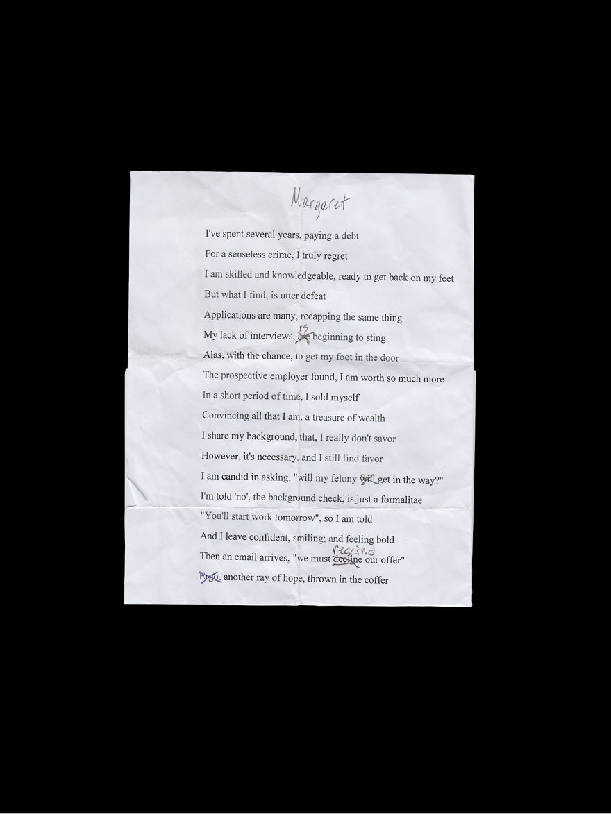 10 Portraits And Poems From Ex-Inmates (I Teach Poetry To Them)