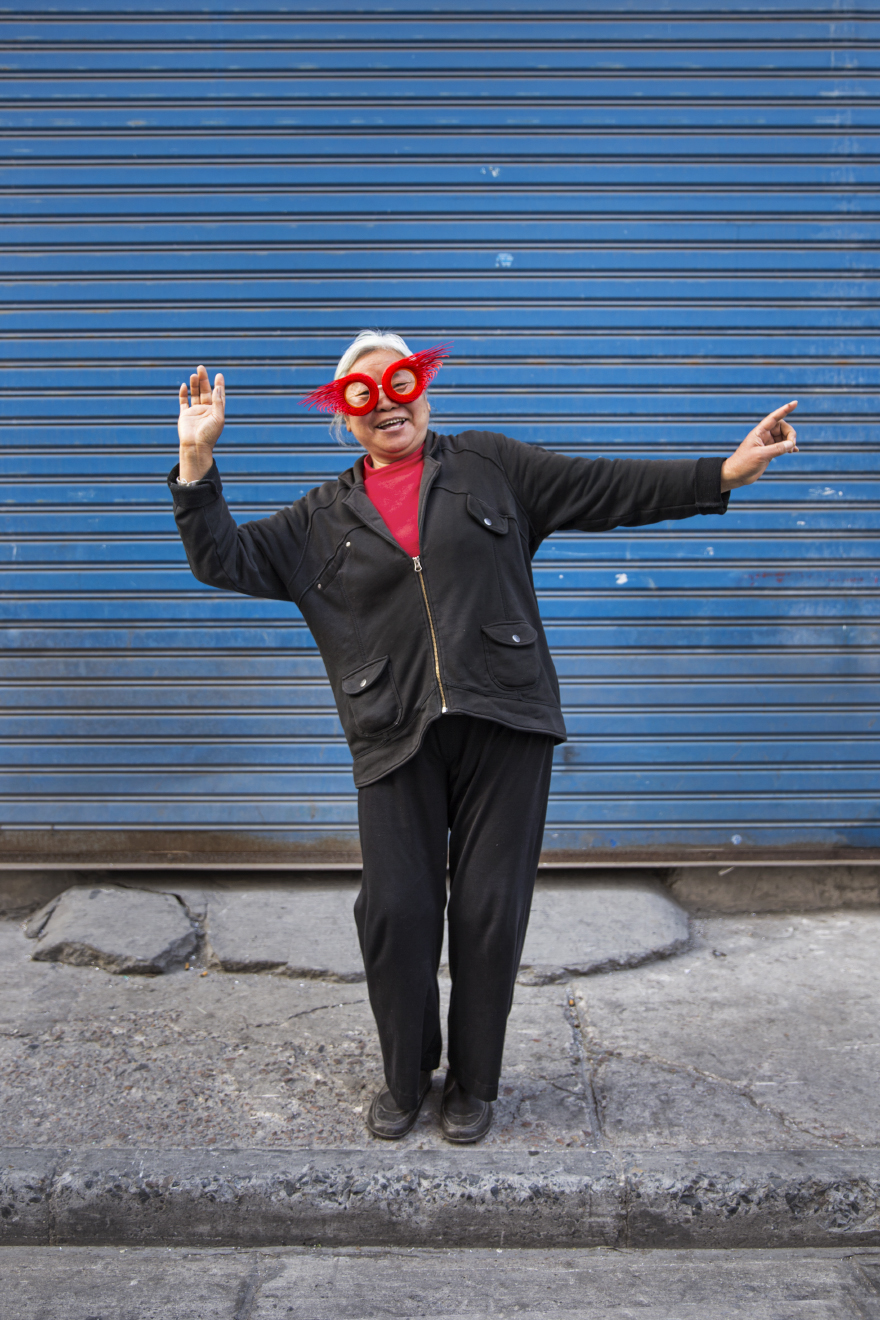 Iranian Artist Takes Bizarre Eyeware Into The Streets Of Shanghai