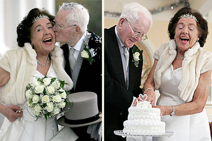 28 Elderly Couple Wedding Photos Proving You&#8217;re Never Too Late To Find The One