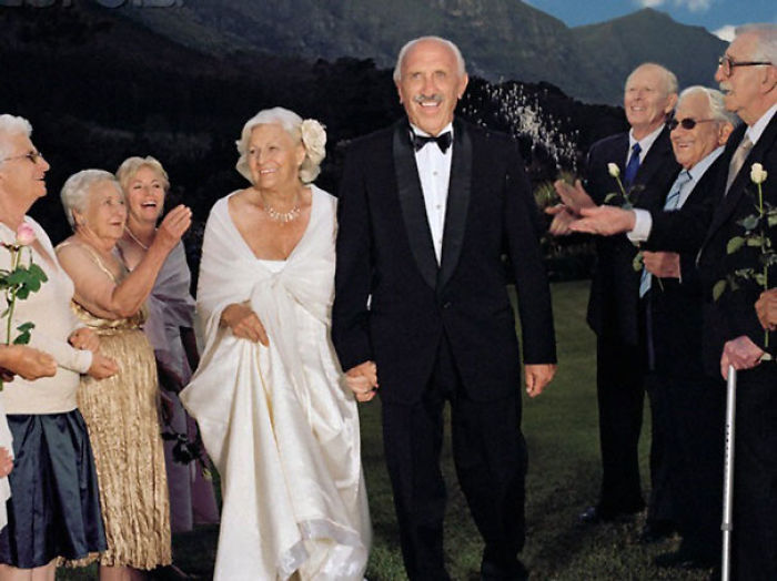 28 Elderly Couple Wedding Photos Proving You&#8217;re Never Too Late To Find The One