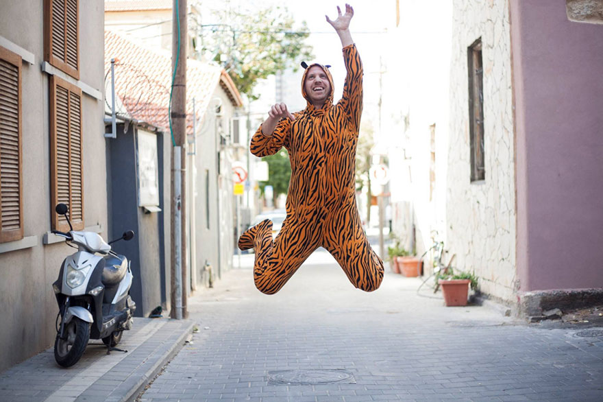 I Talk People Into Posing In A Tiger Suit