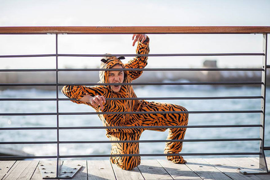 I Talk People Into Posing In A Tiger Suit