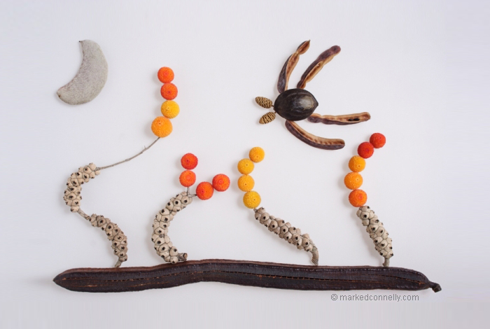 I Use Seeds to Create Faces, Insects, Flags And Abstract Pictures