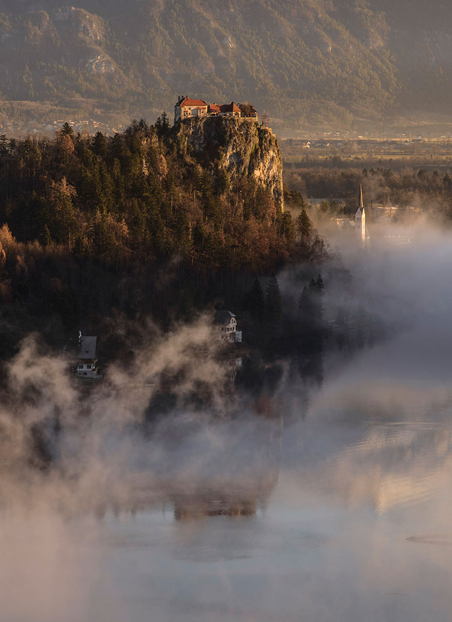 Spectacular Sunrise At Lake Bled In Slovenia Spectacular Sunrise At Lake Bled In Slovenia