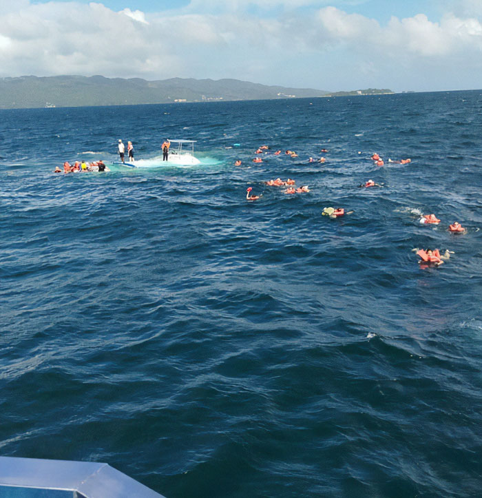Over 50 Cruise Ship Passengers Left Floating In The Sea After Catamaran Sinks During Excursion Over 50 Cruise Ship Passengers Left Floating In The Sea After Catamaran Sinks During Excursion