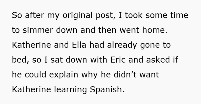 Mom Happy 4YO Is Being Taught Spanish By Nanny, Shocked When Hubby Goes Behind Her Back To Stop It