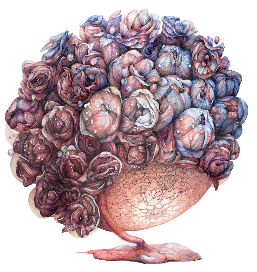 Inner Bits: I Combine Human Organs With Flowers And Butterflies Inner Bits: I Combine Human Organs With Flowers And Butterflies