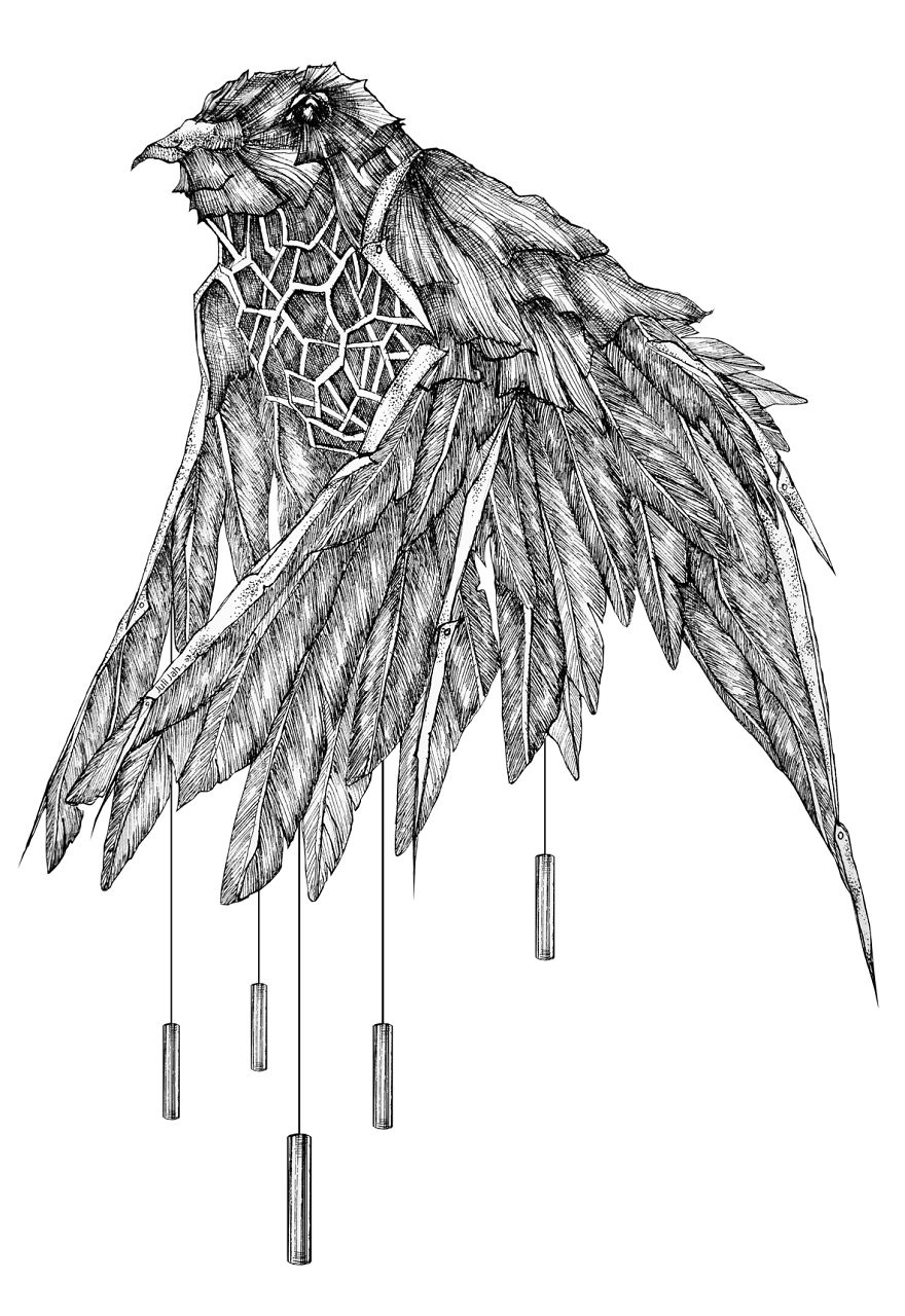 My Mechanical Birds Drawn With Ink My Mechanical Birds Drawn With Ink
