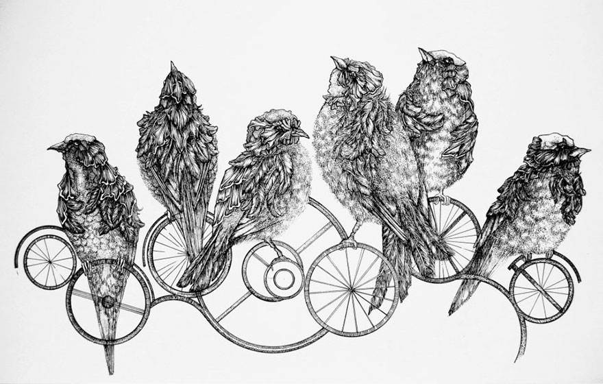 My Mechanical Birds Drawn With Ink My Mechanical Birds Drawn With Ink