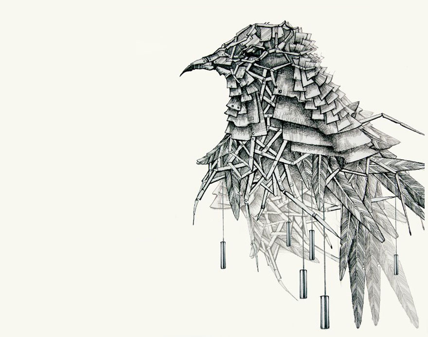 My Mechanical Birds Drawn With Ink My Mechanical Birds Drawn With Ink