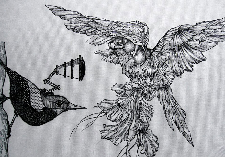 My Mechanical Birds Drawn With Ink My Mechanical Birds Drawn With Ink