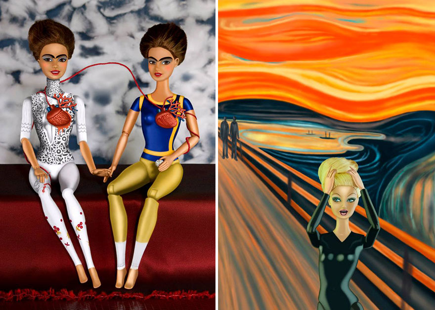 Barbies Invade Classic Paintings To Bring Women Back Into Art History