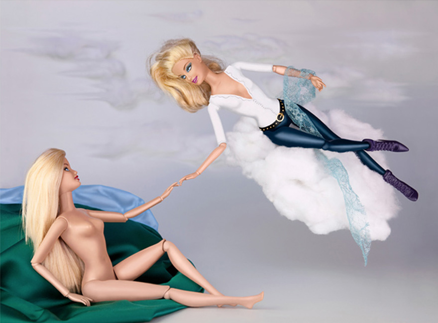 Barbies Invade Classic Paintings To Bring Women Back Into Art History