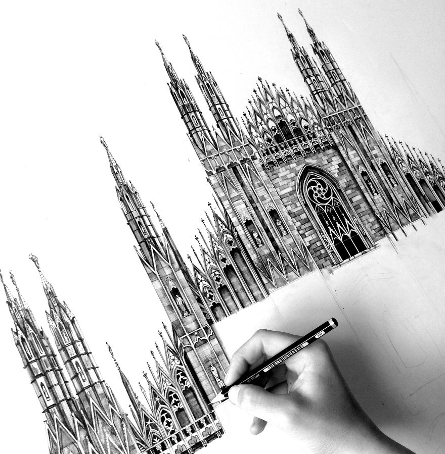 Design Is In The Details: My Photorealistic Drawings Of Famous European Buildings