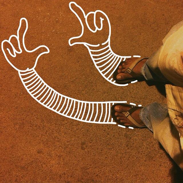 I Add Weird Illustrations To Photos Of My Friends’ Feet I Add Weird Illustrations To Photos Of My Friends’ Feet