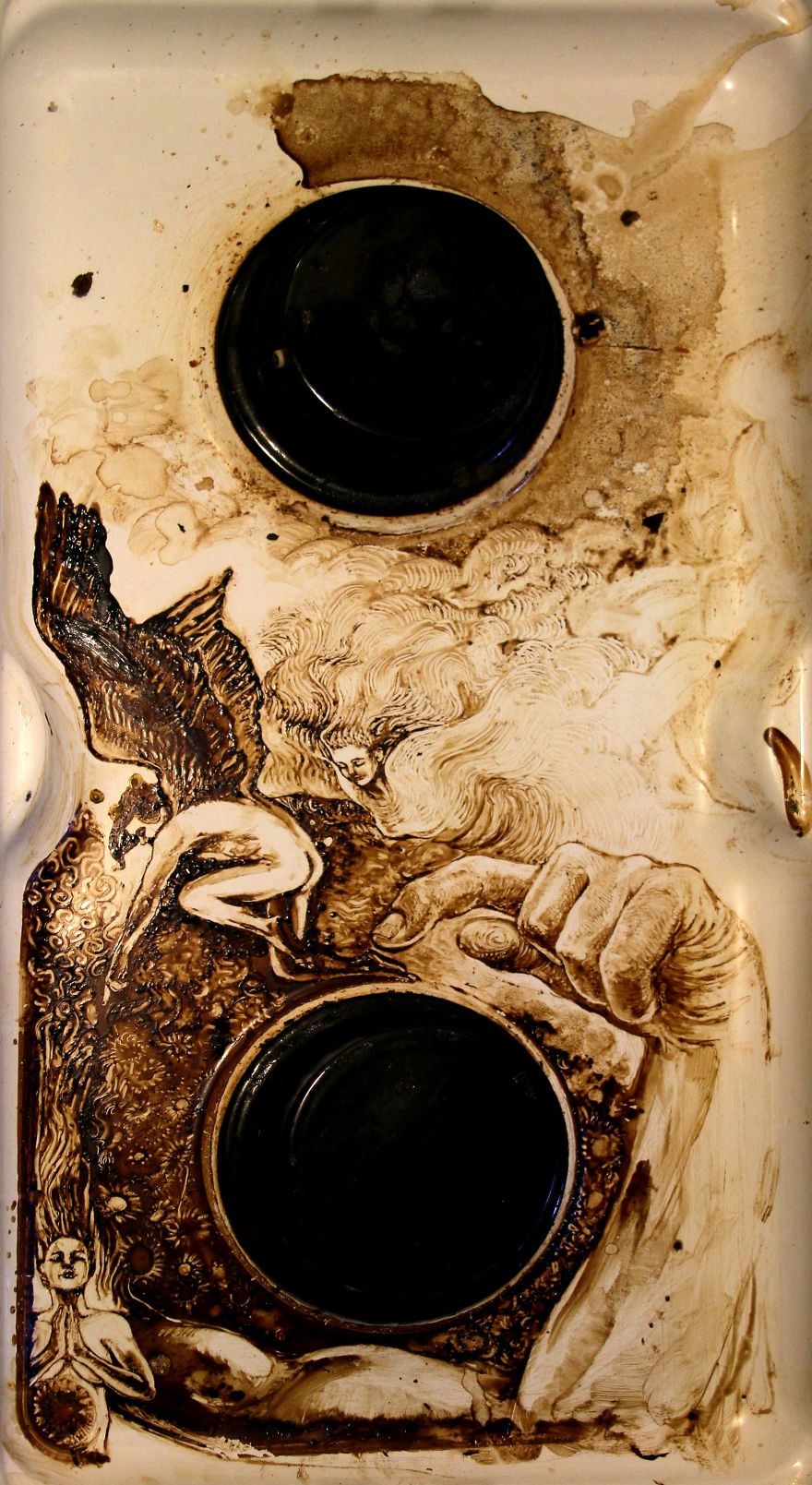 Art From A Mistake: My Oven-Top Coffee Paintings Art From A Mistake: My Oven-Top Coffee Paintings