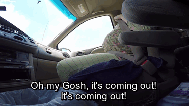 Woman Gives Birth To 10lb Baby In Car While Husband Films And Drives To Hospital