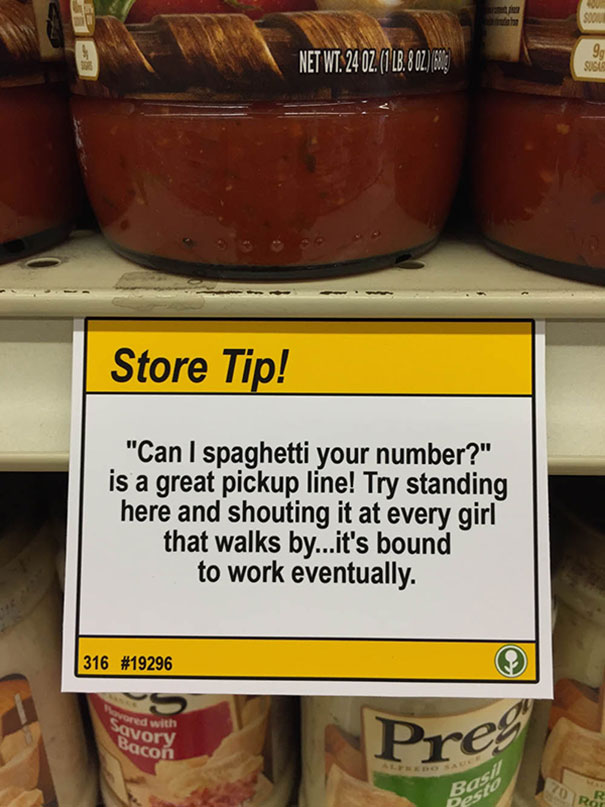 Guy Leaves Hilarious &#8220;Shopping Tips&#8221; In Grocery Store