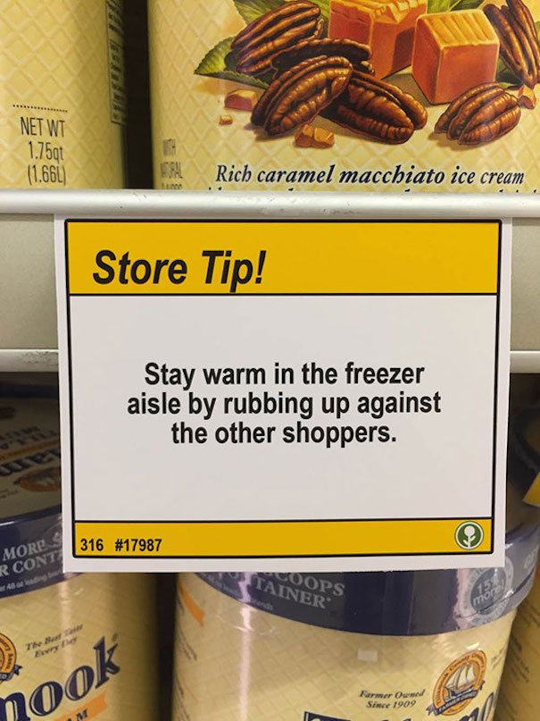 Guy Leaves Hilarious &#8220;Shopping Tips&#8221; In Grocery Store