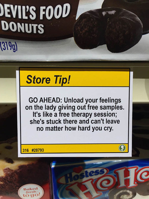 Guy Leaves Hilarious &#8220;Shopping Tips&#8221; In Grocery Store