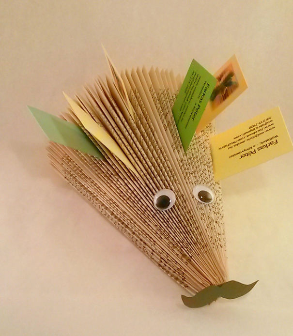 Peter Gives A New Life To Books By Making Origami Sculptures Peter Gives A New Life To Books By Making Origami Sculptures