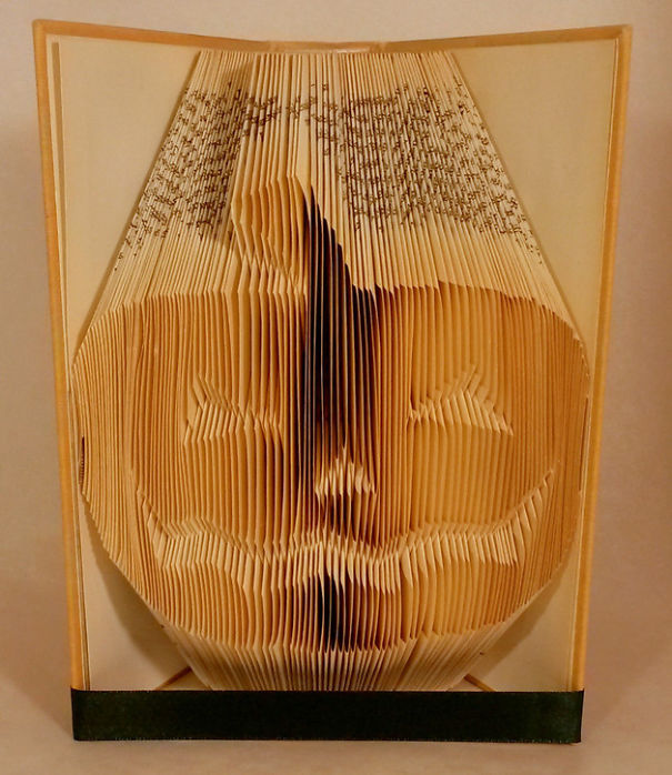 Peter Gives A New Life To Books By Making Origami Sculptures Peter Gives A New Life To Books By Making Origami Sculptures