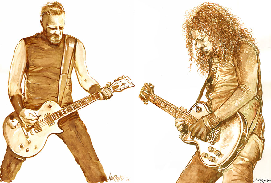 My Coffee Paintings Of Rock & Roll And Pop Culture Characters My Coffee Paintings Of Rock & Roll And Pop Culture Characters