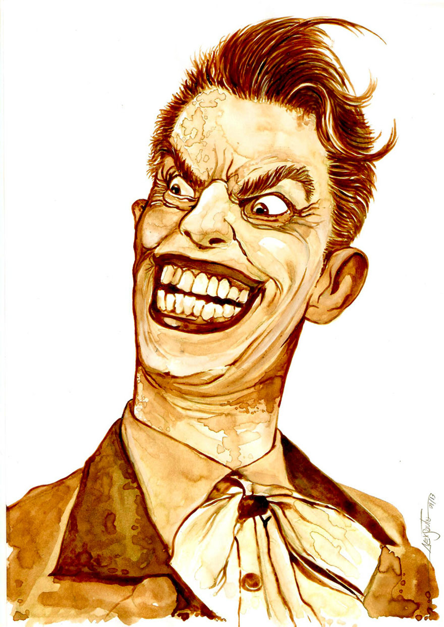 My Coffee Paintings Of Rock & Roll And Pop Culture Characters My Coffee Paintings Of Rock & Roll And Pop Culture Characters