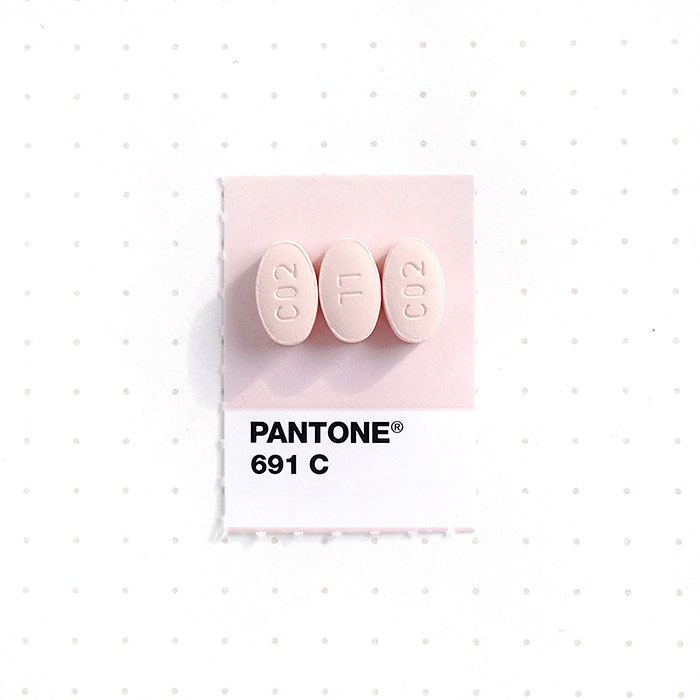 Designer Pairs Pantone Swatches With Tiny Everyday Objects Designer Pairs Pantone Swatches With Tiny Everyday Objects