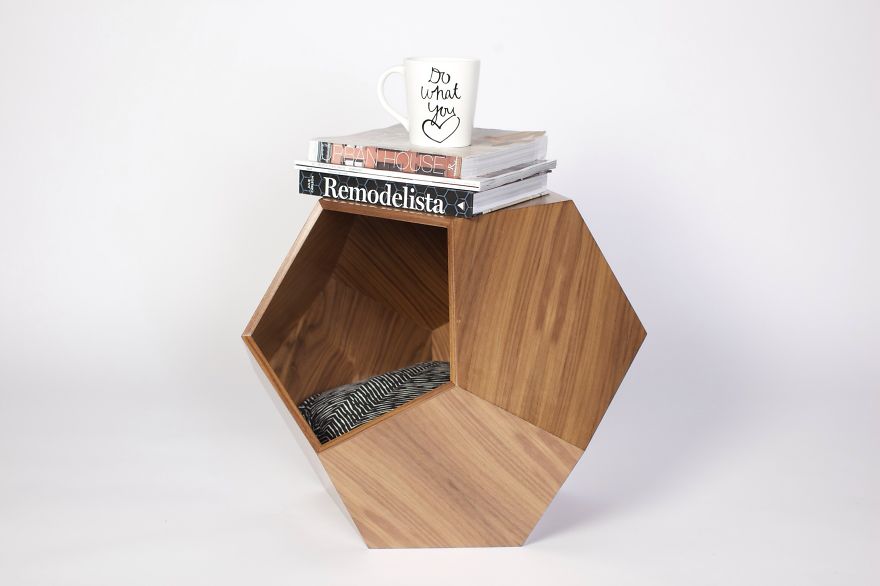 Our Geometric Pet Cave Can Be A Classic Side Table Too Our Geometric Pet Cave Can Be A Classic Side Table Too