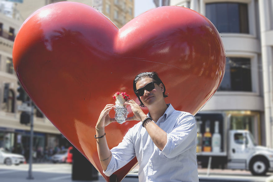 This Guy Took Engagement Photos With A Burrito This Guy Took Engagement Photos With A Burrito