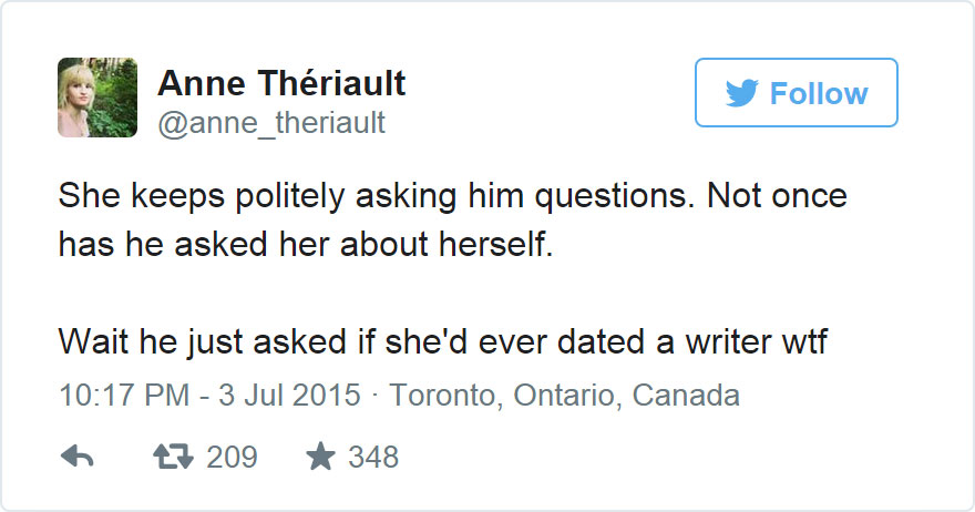 Woman Live-Tweets Awkward First Date Conversation From Cafe Woman Live-Tweets Awkward First Date Conversation From Cafe