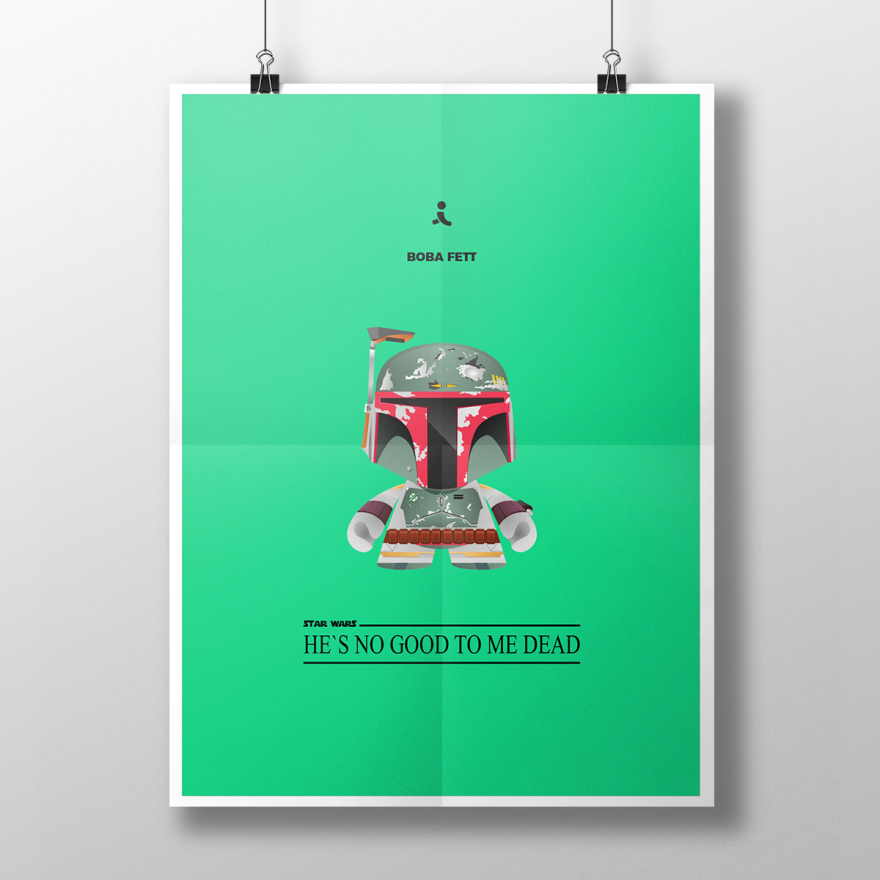 Iconic Characters And Their Quotes Illustrated In Minimalist Posters