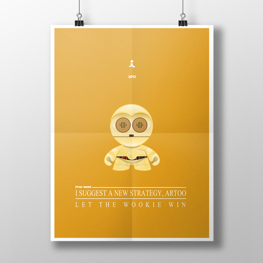 Iconic Characters And Their Quotes Illustrated In Minimalist Posters