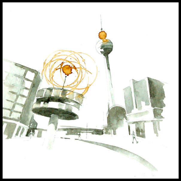 I Use Coffee Stains To Create Cute Little Drawings I Use Coffee Stains To Create Cute Little Drawings