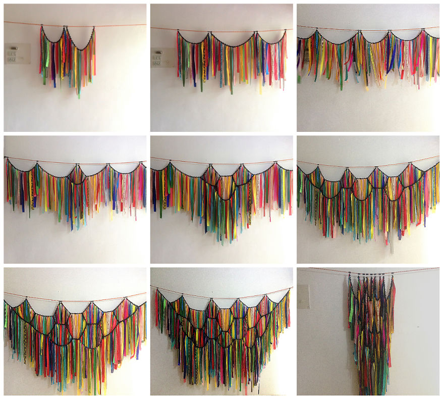 Diy Waste Fabric Curtain That Can Become A Dress