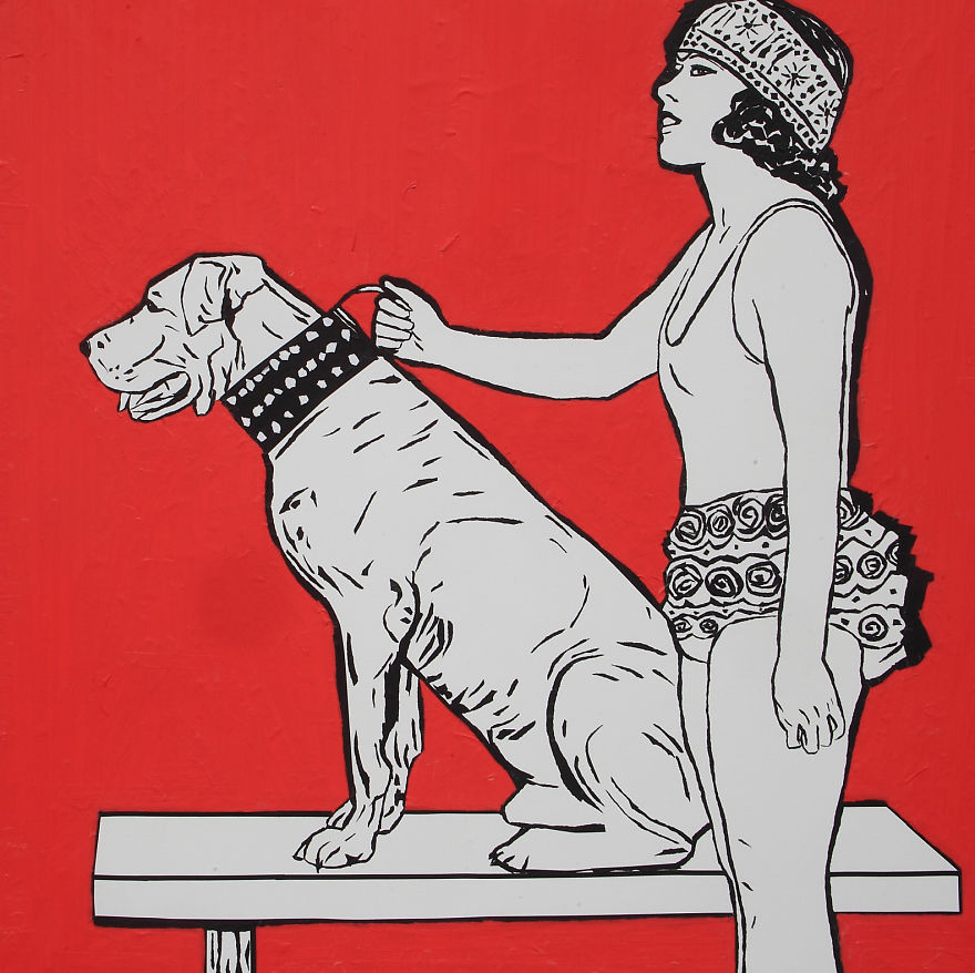 Art Created With Bits Of Ripped Up Tape Art Created With Bits Of Ripped Up Tape