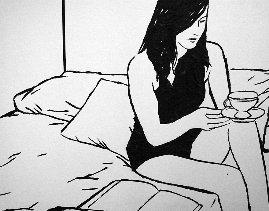 Art Created With Bits Of Ripped Up Tape Art Created With Bits Of Ripped Up Tape